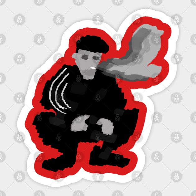 impressionistic slav squat Sticker by Slavstuff